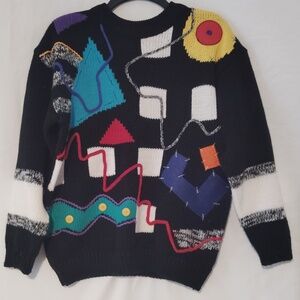 Colorful Geometric Pattern Sweater